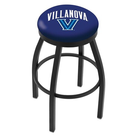 36 Blk Wrinkle Villanova Swivel Bar Stool,Accent Ring